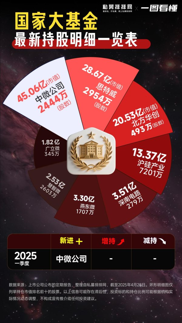 配资炒股资讯 国家大基金持股一览表（国家大基金持股前十名的股票）